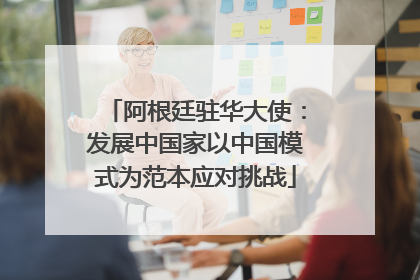 阿根廷驻华大使：发展中国家以中国模式为范本应对挑战