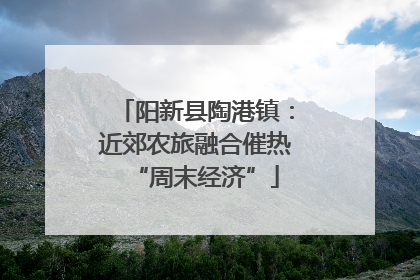 阳新县陶港镇：近郊农旅融合催热“周末经济”
