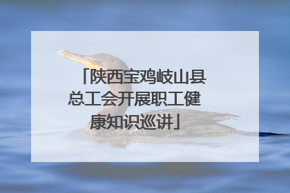 陕西宝鸡岐山县总工会开展职工健康知识巡讲