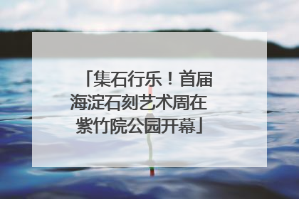 集石行乐！首届海淀石刻艺术周在紫竹院公园开幕