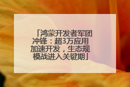 鸿蒙开发者军团冲锋：超3万应用加速开发，生态规模战进入关键期