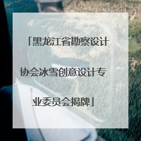 黑龙江省勘察设计协会冰雪创意设计专业委员会揭牌
