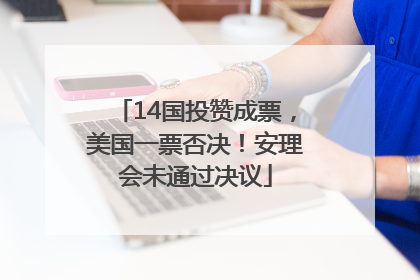 14国投赞成票，美国一票否决！安理会未通过决议