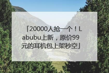 20000人抢一个！Labubu上新，原价99元的耳机包上架秒空