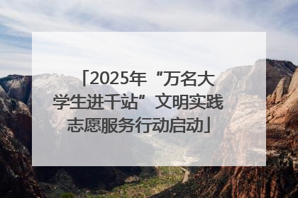 2025年“万名大学生进千站”文明实践志愿服务行动启动