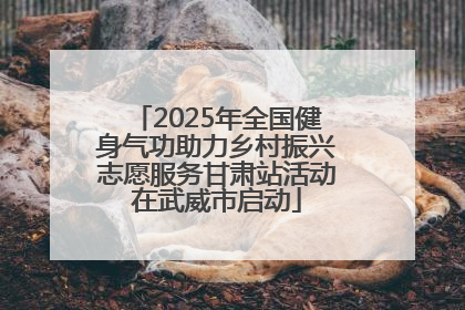 2025年全国健身气功助力乡村振兴志愿服务甘肃站活动在武威市启动