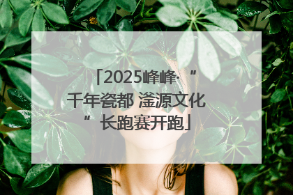 2025峰峰·“千年瓷都 滏源文化”长跑赛开跑