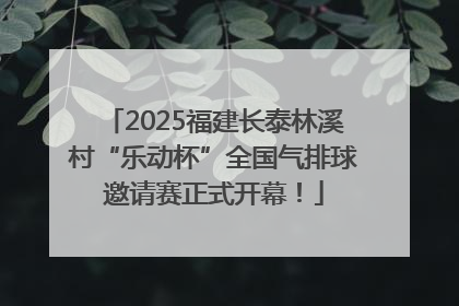 2025福建长泰林溪村“乐动杯”全国气排球邀请赛正式开幕！
