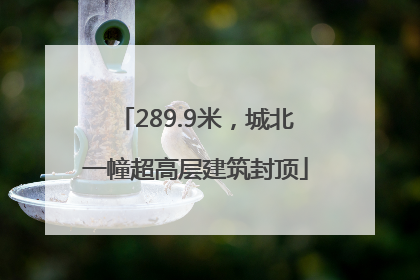 289.9米，城北一幢超高层建筑封顶