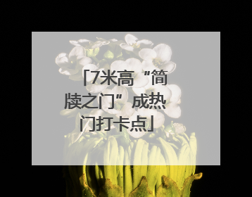7米高“简牍之门”成热门打卡点