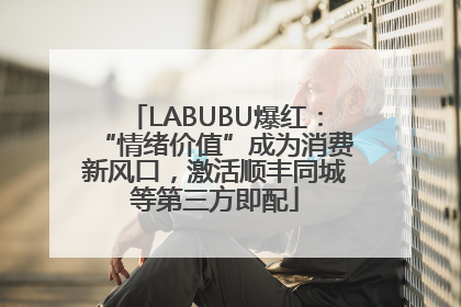 LABUBU爆红：“情绪价值”成为消费新风口，激活顺丰同城等第三方即配